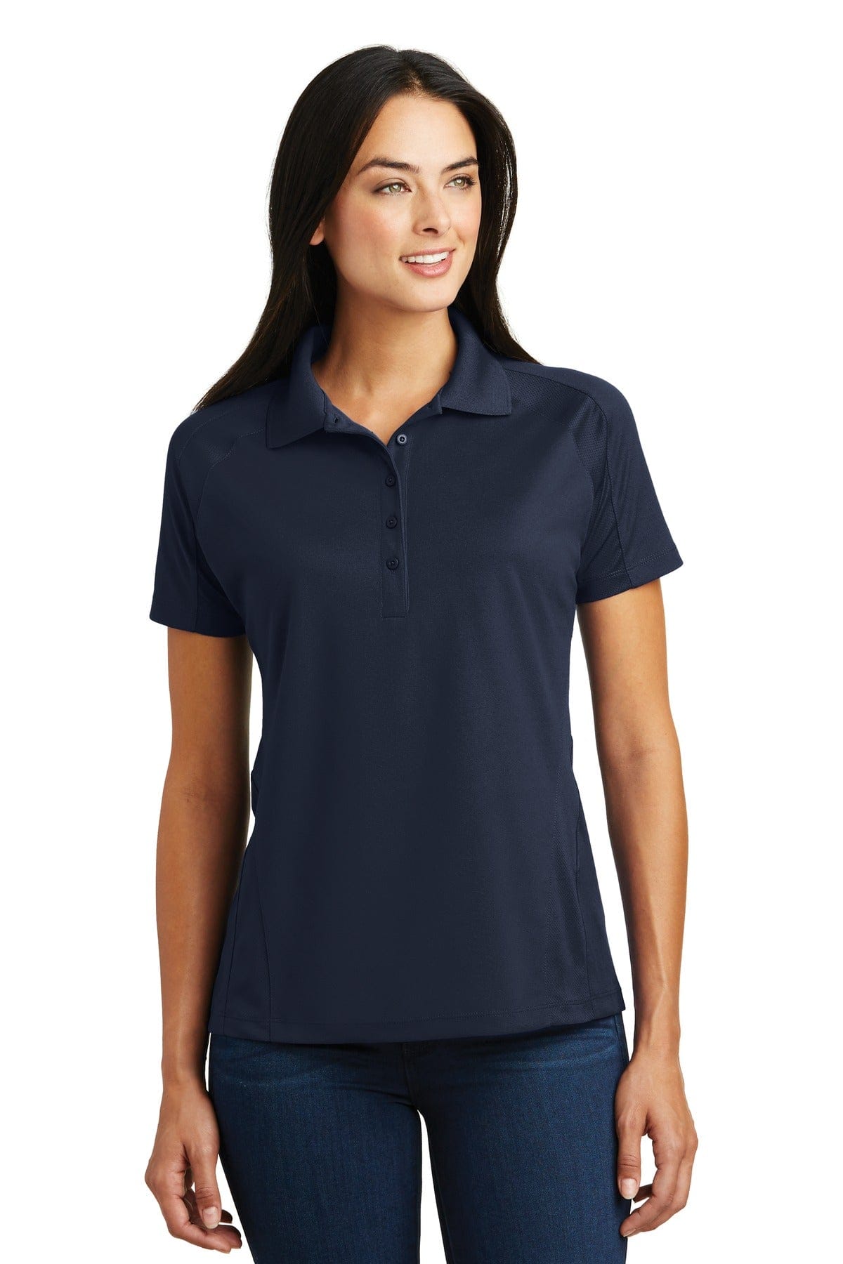 Sport-Tek Polos/Knits Sport-Tek L474 Ladies Dri-Mesh Pro Polo