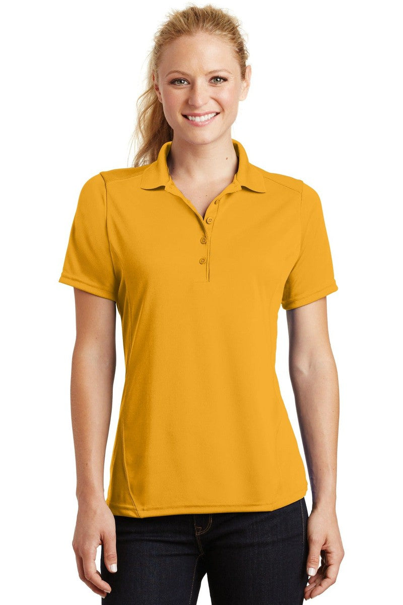 Sport-Tek L475 Ladies Dry Zone Raglan Accent Polo in Gold