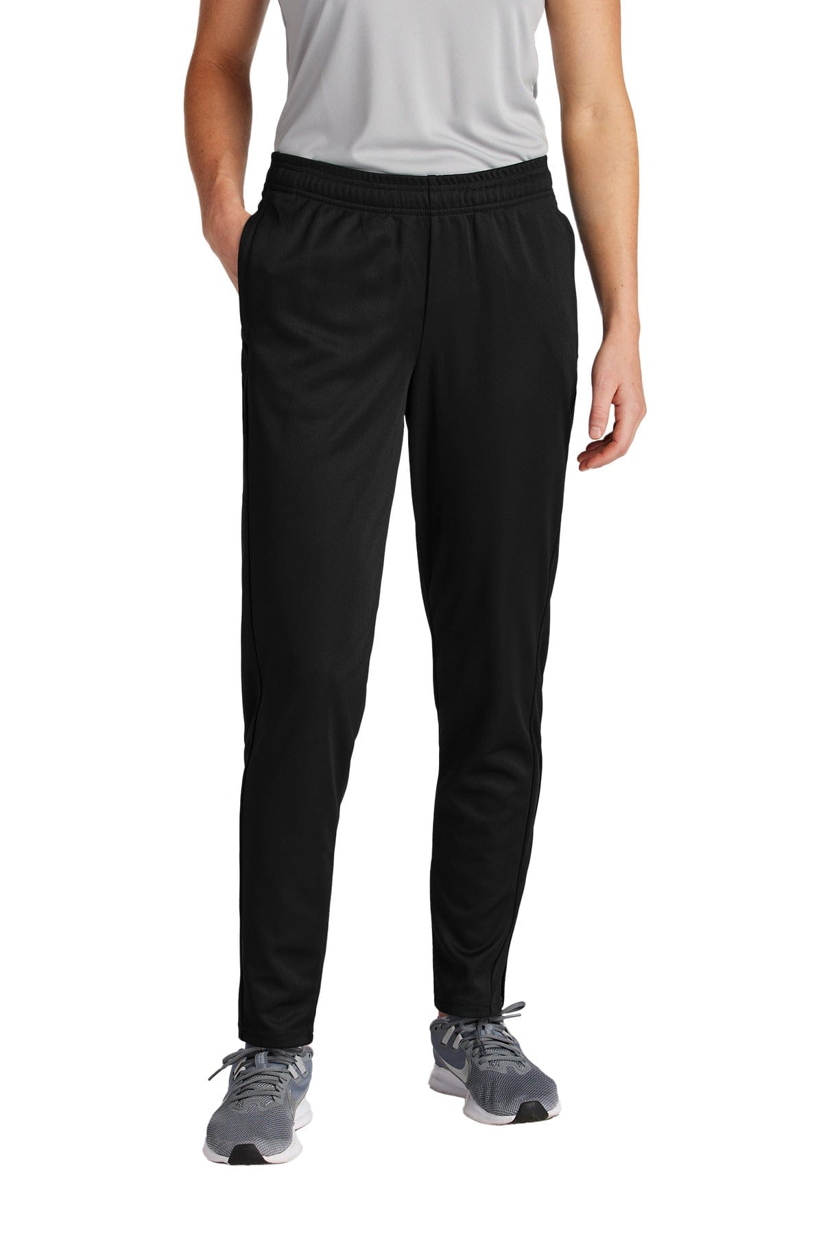 Sport-Tek LPST800 Ladies Travel Pant in Black/ Black