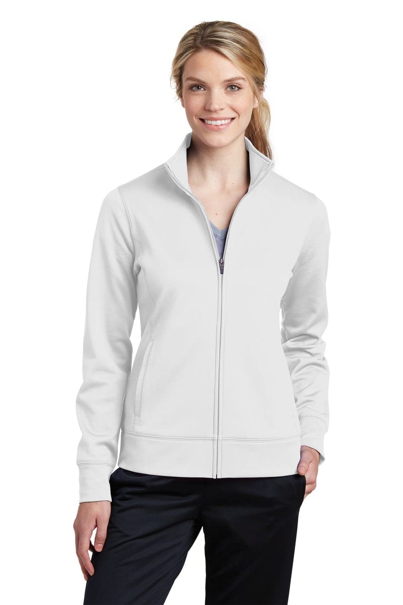 Sport-Tek LST241 Ladies Sport-Wick Fleece Full-Zip Jacket in 