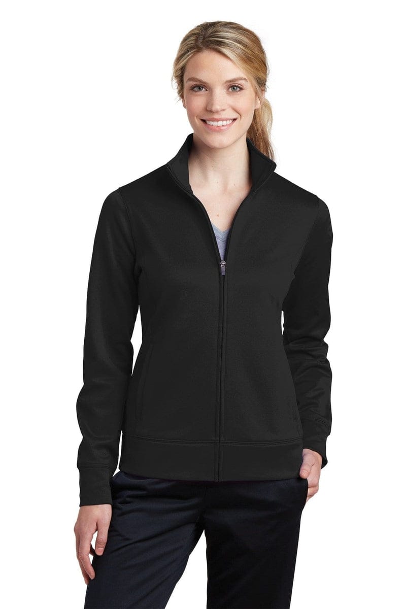 Sport-Tek LST241 Ladies Sport-Wick Fleece Full-Zip Jacket in 
