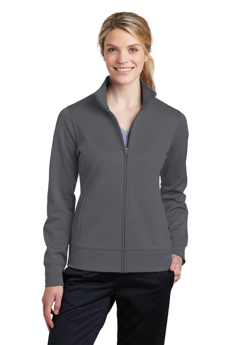 Sport-Tek LST241 Ladies Sport-Wick Fleece Full-Zip Jacket in 