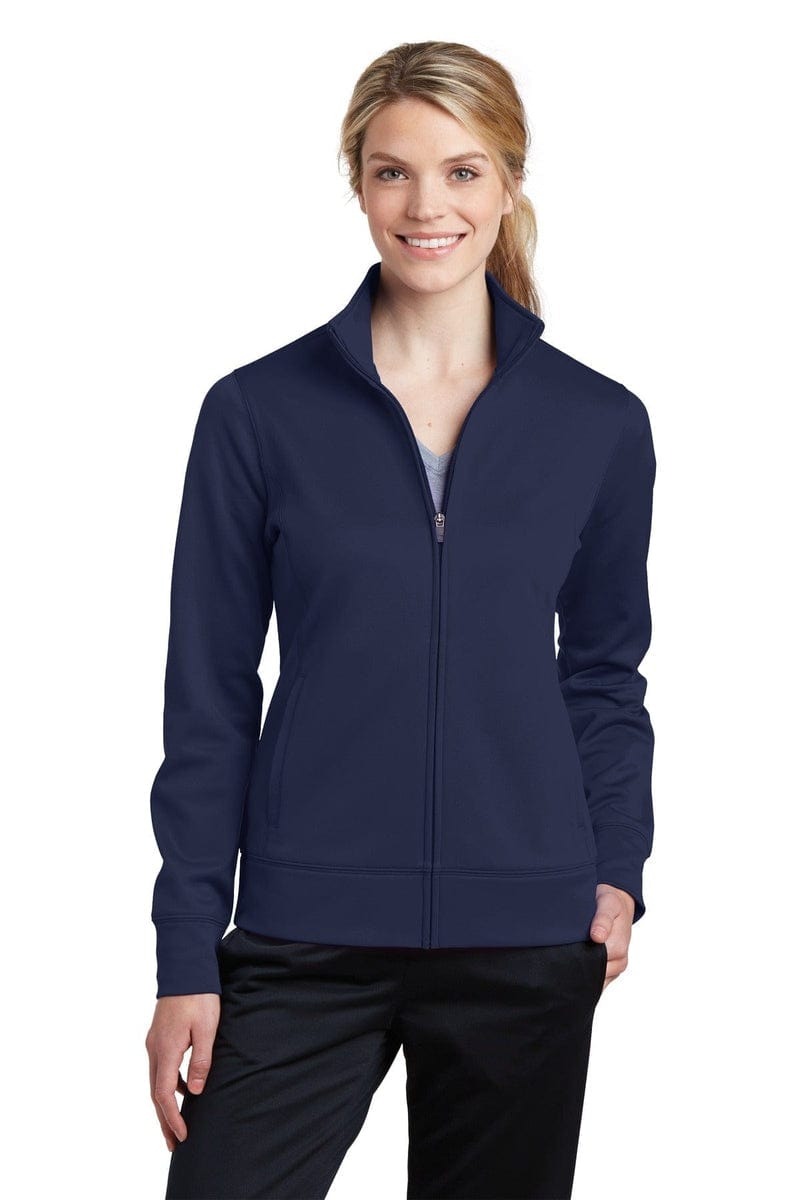 Sport-Tek LST241 Ladies Sport-Wick Fleece Full-Zip Jacket in 