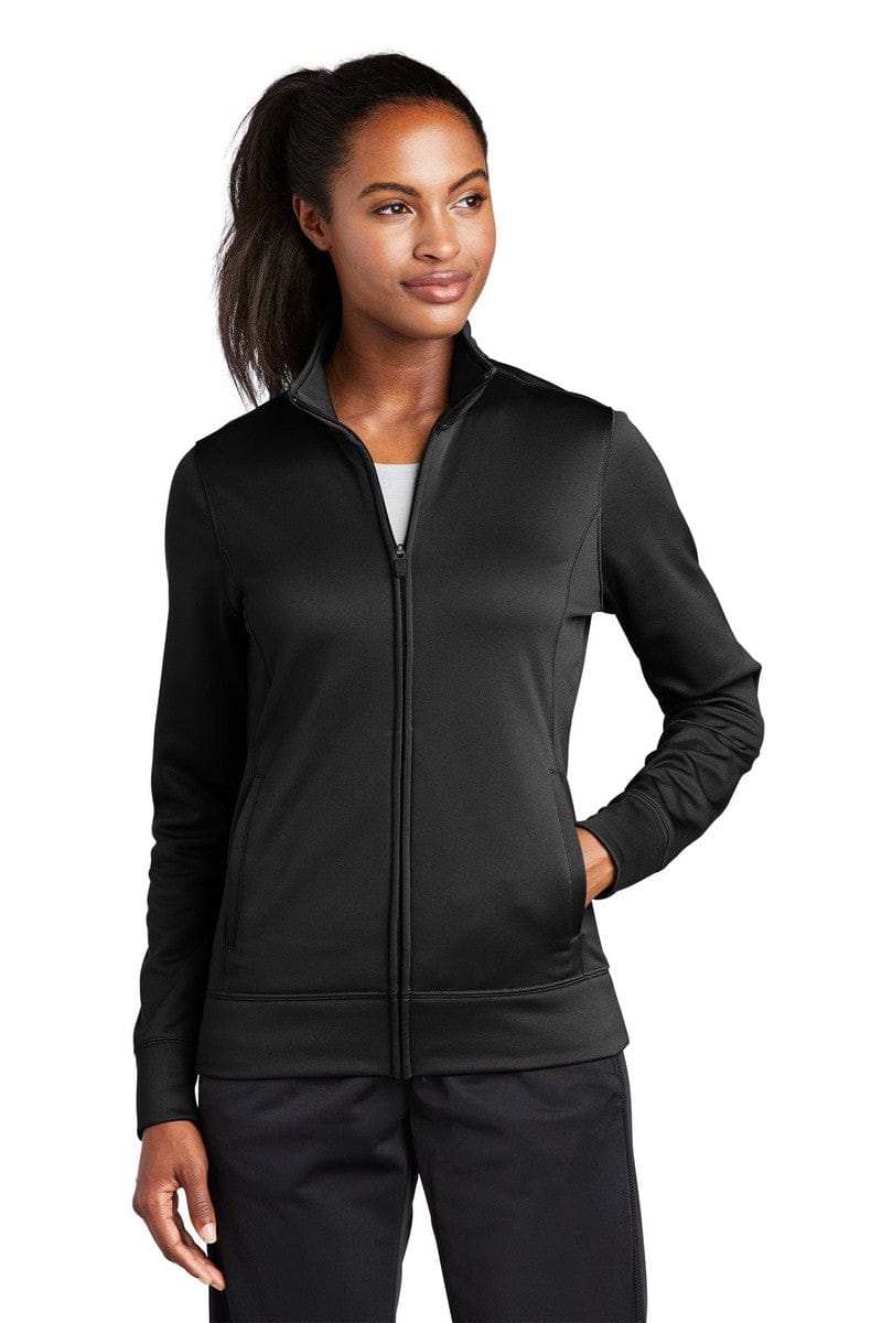 Sport-Tek LST241 Ladies Sport-Wick Fleece Full-Zip Jacket in 