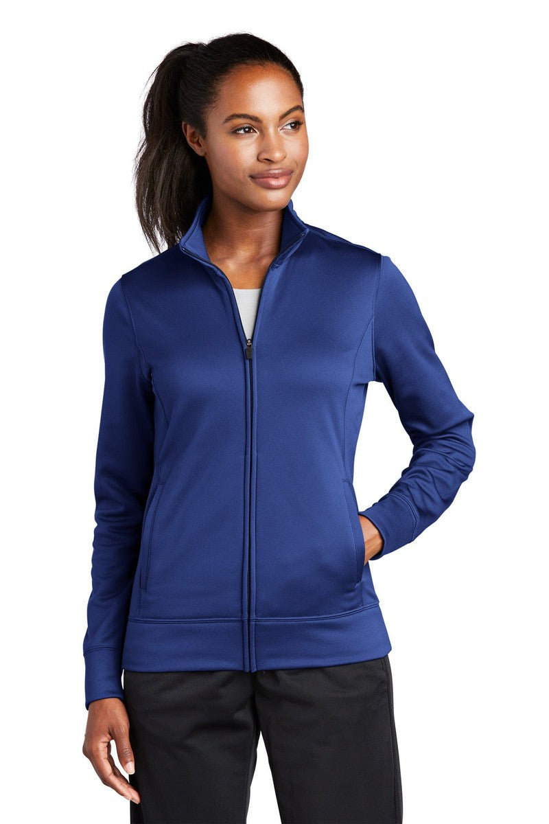 Sport-Tek LST241 Ladies Sport-Wick Fleece Full-Zip Jacket in 