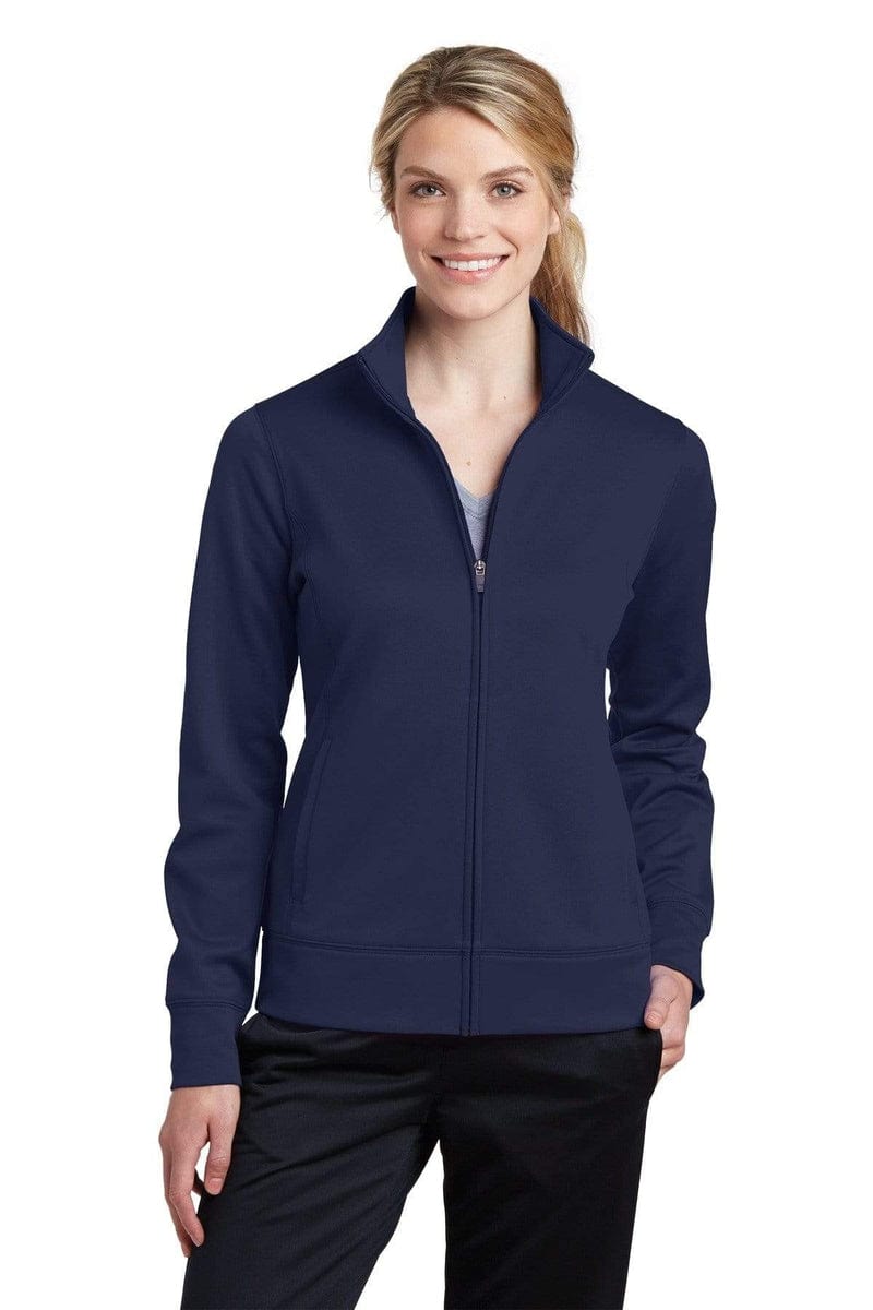 Sport-Tek LST241 Ladies Sport-Wick Fleece Full-Zip Jacket in 