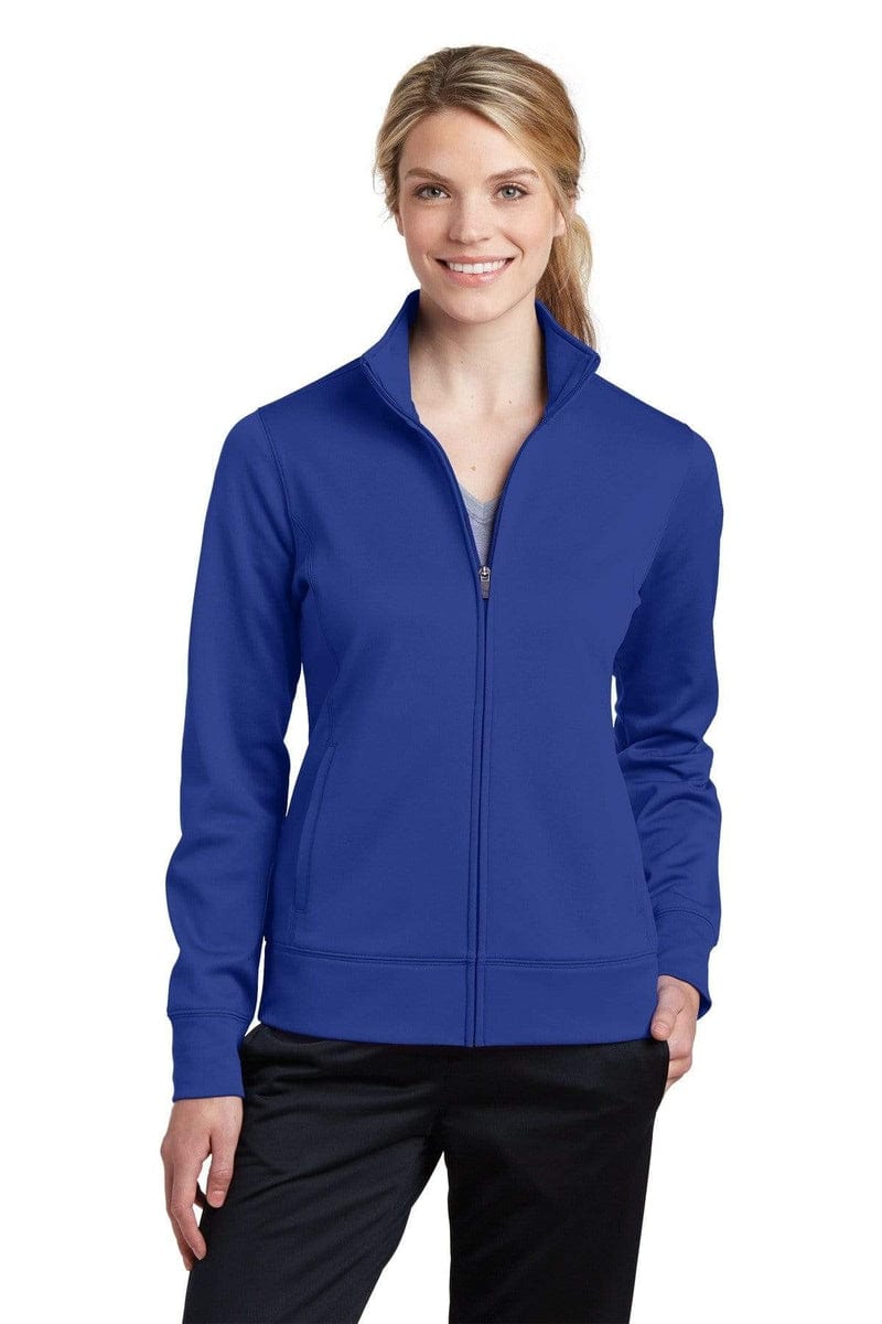Sport-Tek LST241 Ladies Sport-Wick Fleece Full-Zip Jacket in 