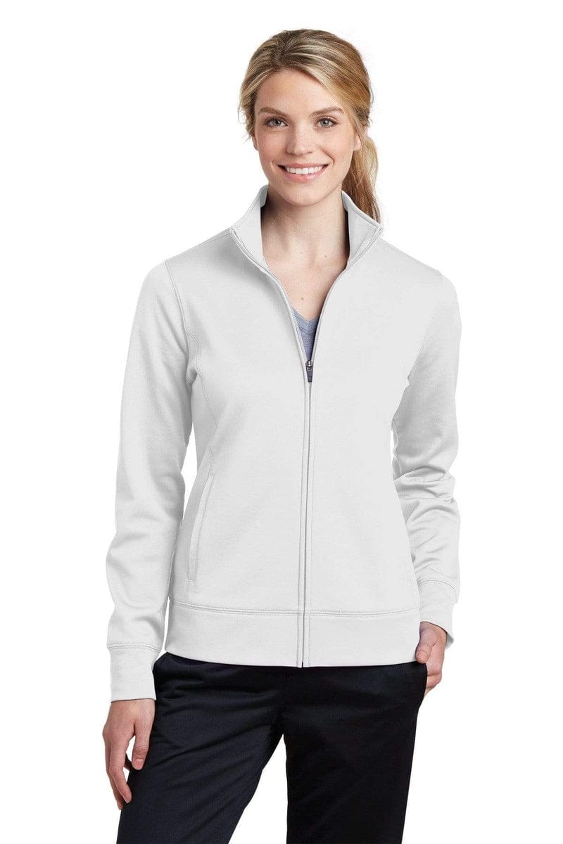 Sport-Tek LST241 Ladies Sport-Wick Fleece Full-Zip Jacket in 