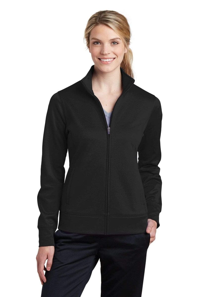 Sport-Tek LST241 Ladies Sport-Wick Fleece Full-Zip Jacket in 
