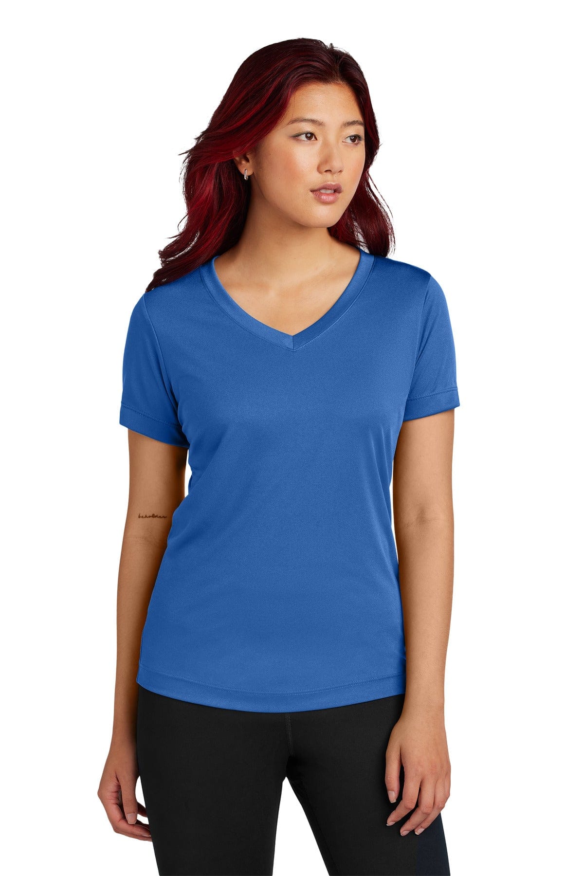 Sport-Tek T-Shirts Sport-Tek LST353 Ladies PosiCharge Competitor V-Neck Tee