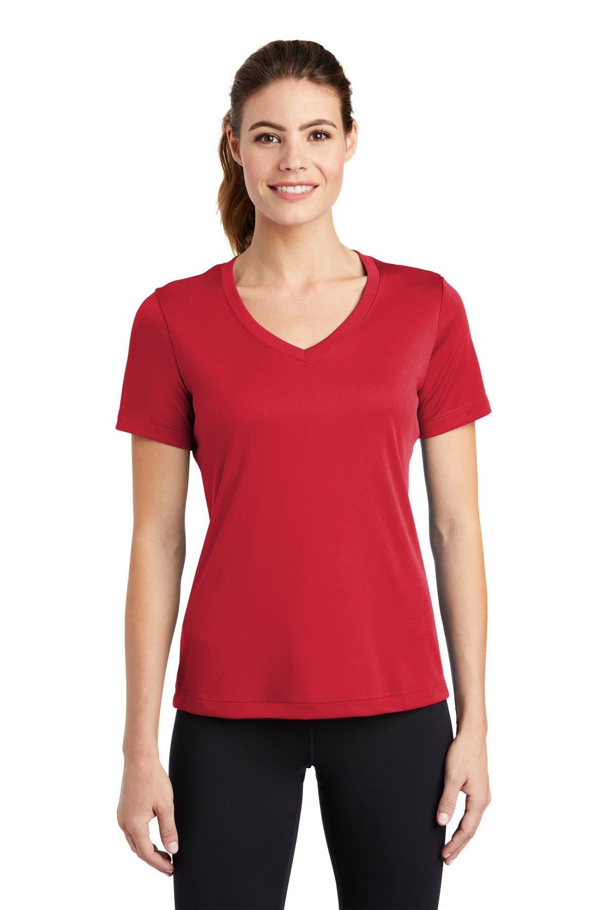 Sport-Tek T-Shirts XS / True Red Sport-Tek LST353 Ladies PosiCharge Competitor V-Neck Tee