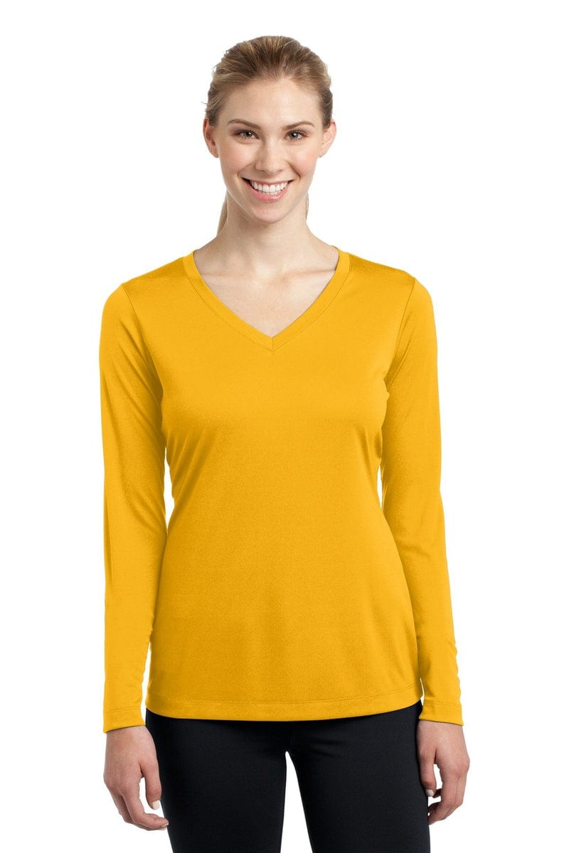 Sport-Tek LST353LS Ladies Long Sleeve PosiCharge Competitor V-Neck Tee. in 
