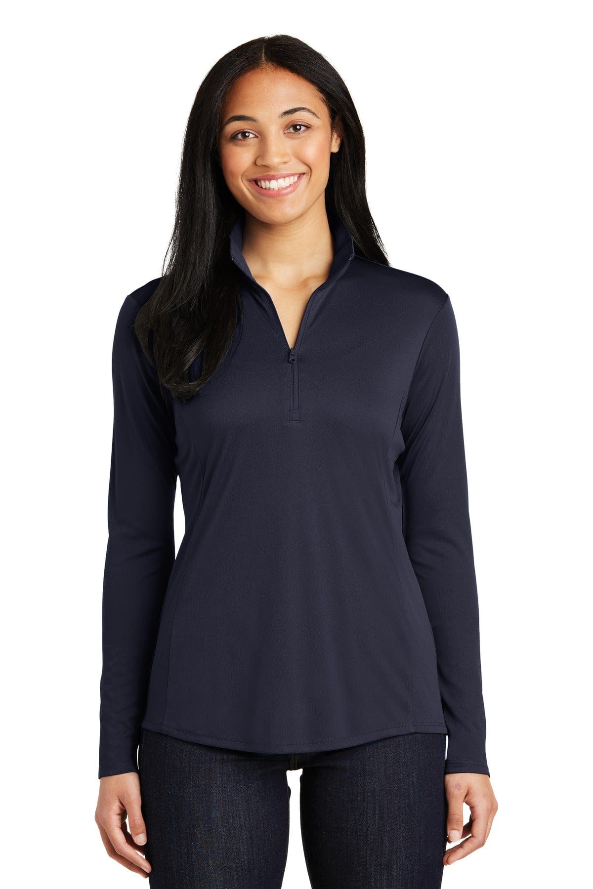 Sport-Tek Sweatshirts/Fleece XS / True Navy Sport-Tek LST357 Ladies PosiCharge Competitor 1/4-Zip Pullover