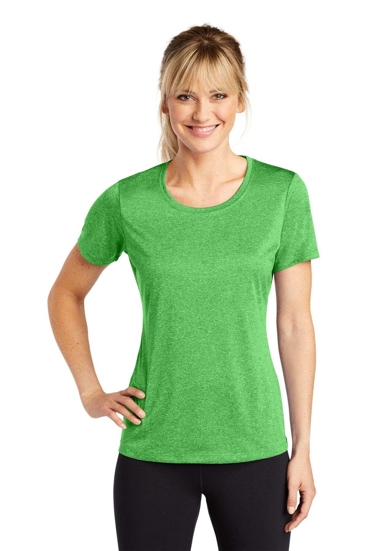 Sport-Tek T-Shirts Sport-Tek LST360 Ladies Heather Contender Scoop Neck Tee