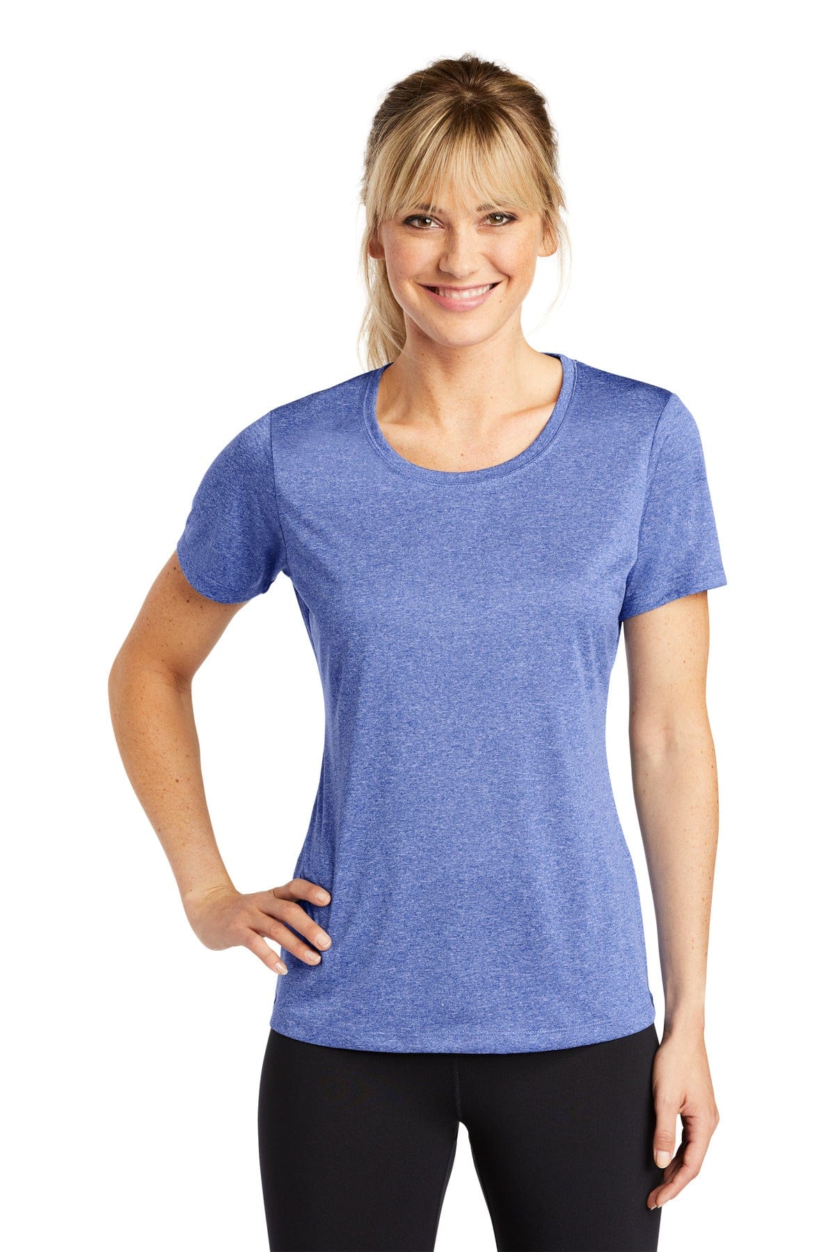 Sport-Tek T-Shirts XS / True Royal Heather Sport-Tek LST360 Ladies Heather Contender Scoop Neck Tee