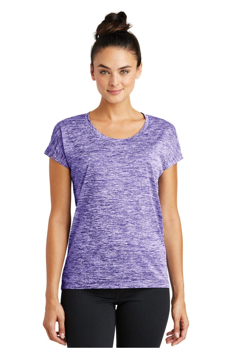 Sport-Tek LST390 Ladies PosiCharge Electric Heather Sporty Tee in 
