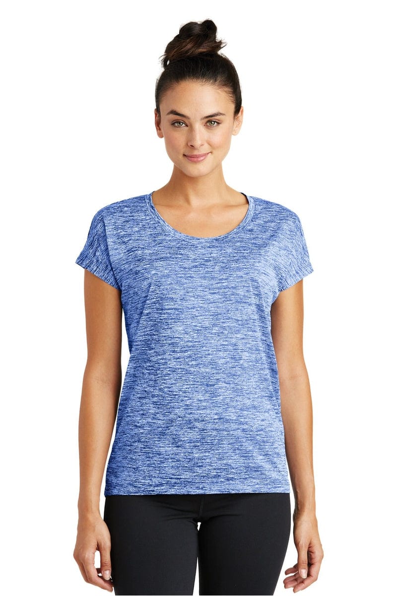 Sport-Tek LST390 Ladies PosiCharge Electric Heather Sporty Tee in 