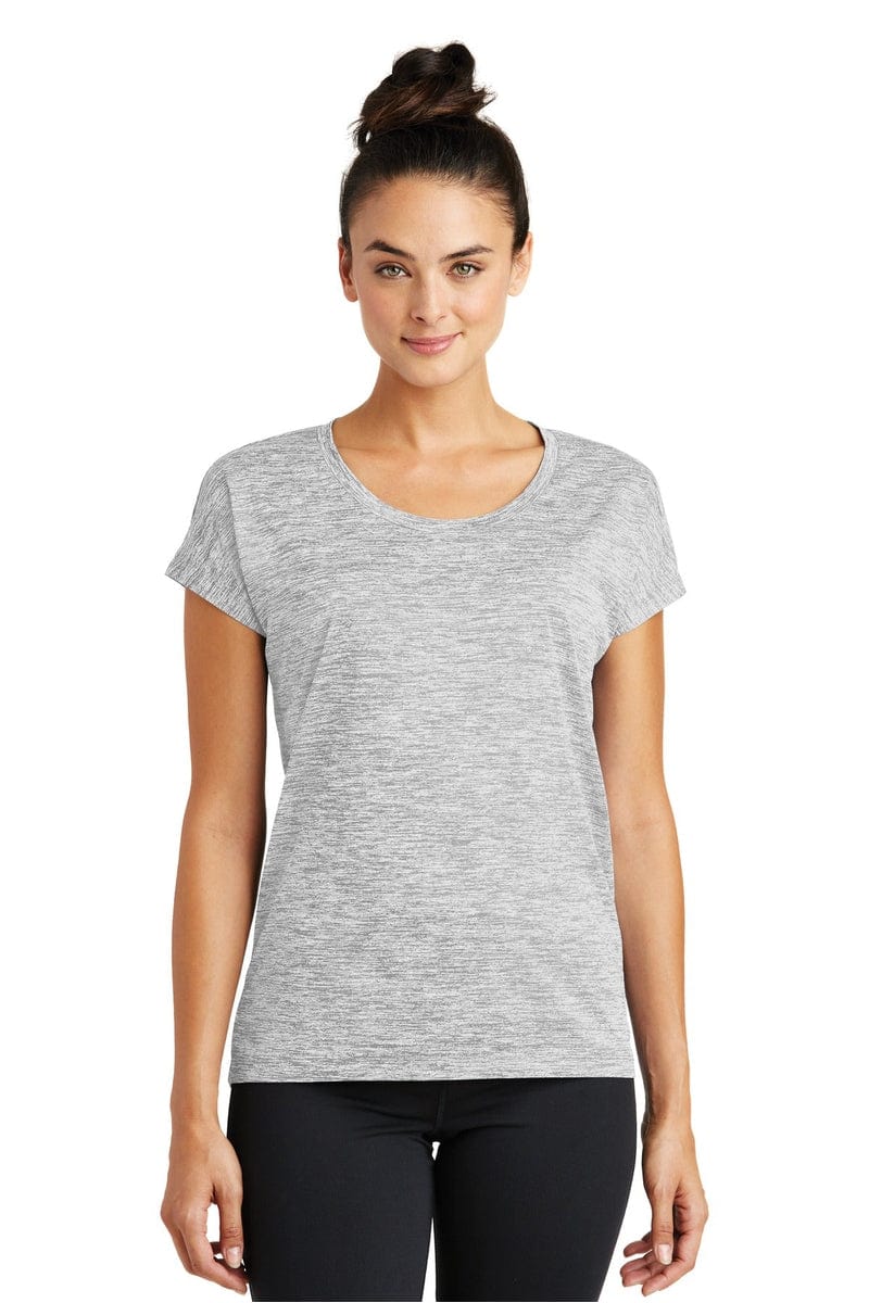 Sport-Tek LST390 Ladies PosiCharge Electric Heather Sporty Tee in 