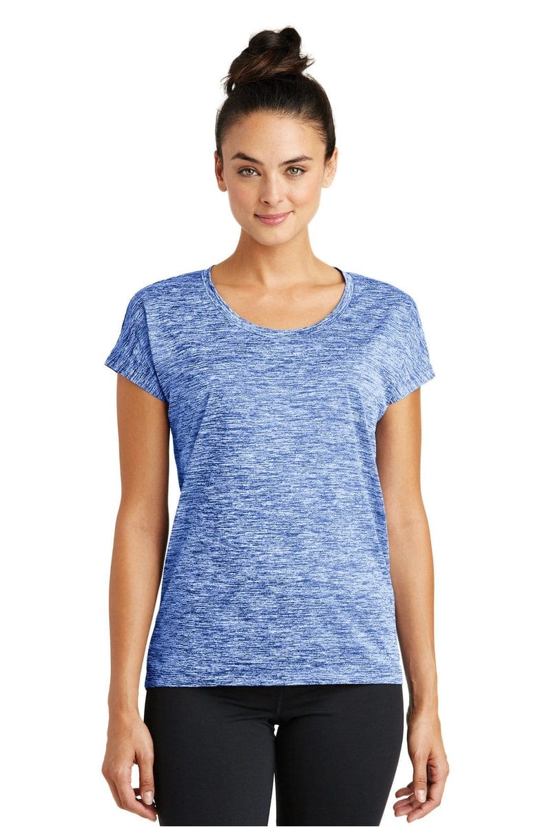 Sport-Tek LST390 Ladies PosiCharge Electric Heather Sporty Tee in 