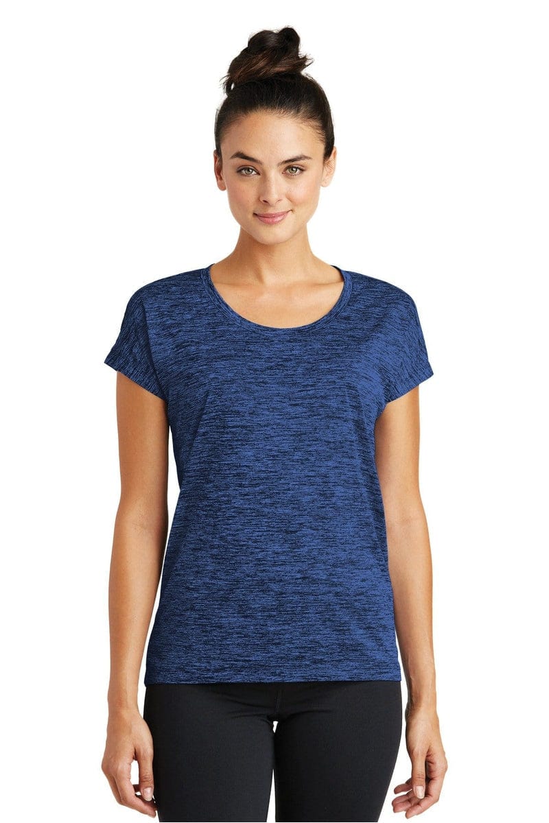 Sport-Tek LST390 Ladies PosiCharge Electric Heather Sporty Tee in 