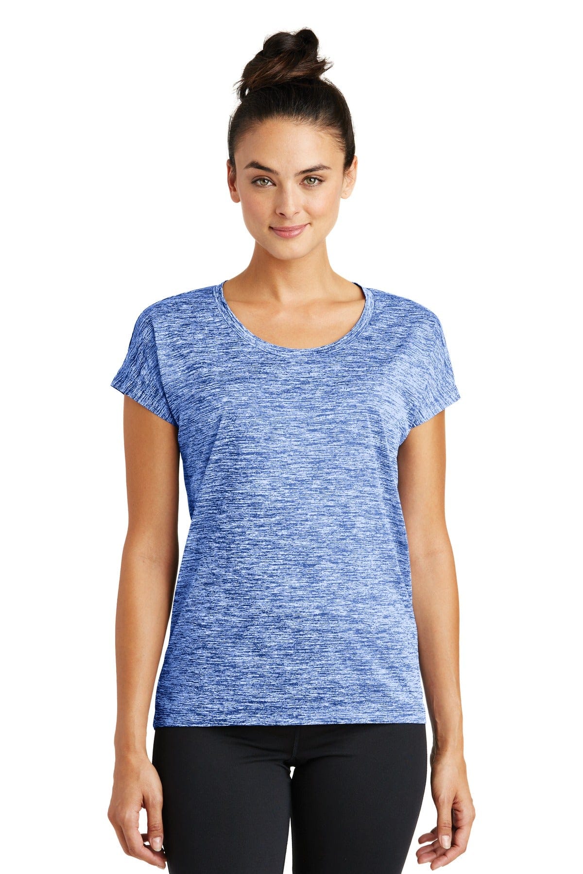 Sport-Tek T-Shirts Sport-Tek LST390 Ladies PosiCharge Electric Heather Sporty Tee