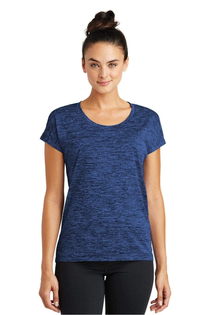 Sport-Tek LST390 Ladies PosiCharge Electric Heather Sporty Tee in 