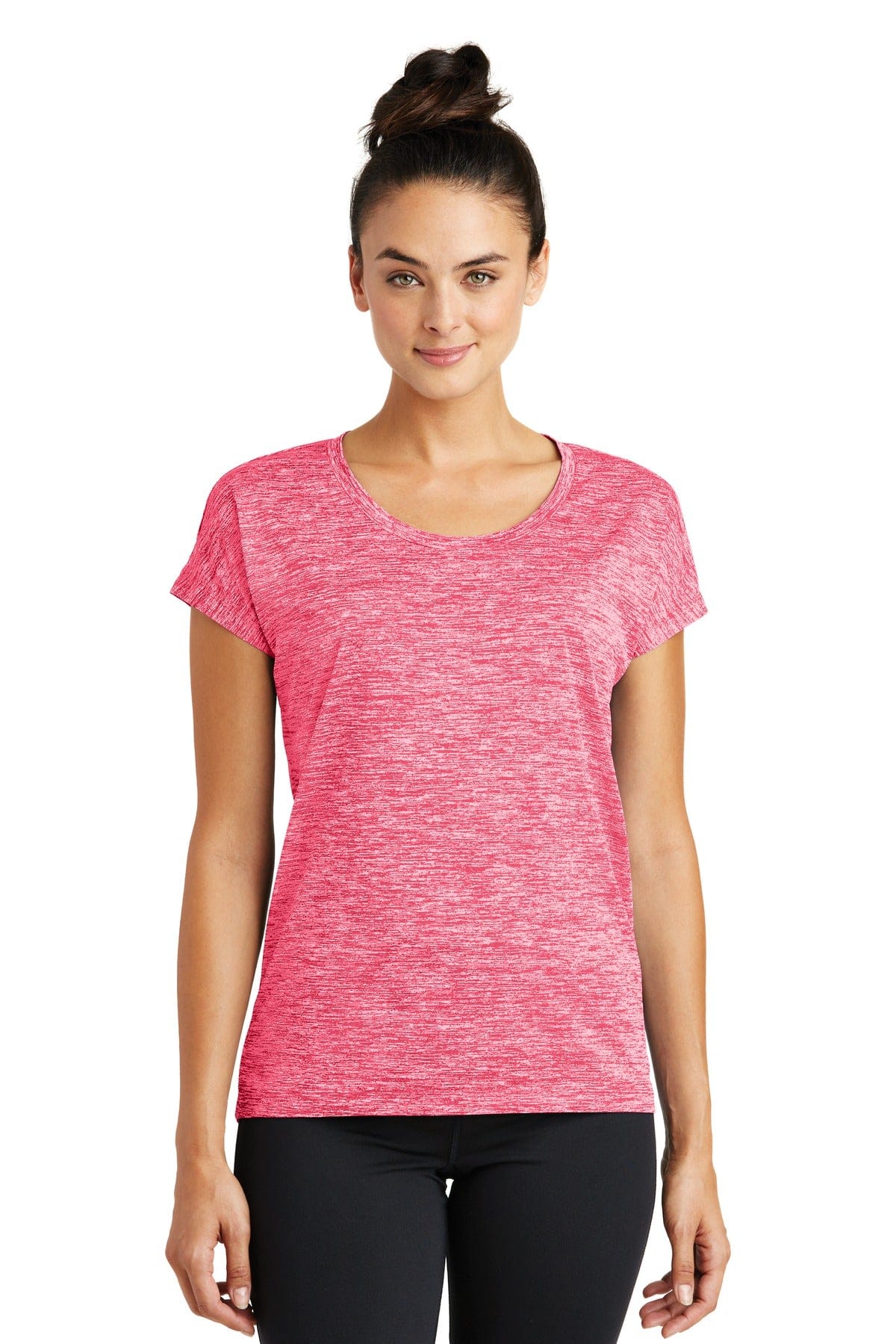 Sport-Tek T-Shirts XL / Power Pink Electric Sport-Tek LST390 Ladies PosiCharge Electric Heather Sporty Tee