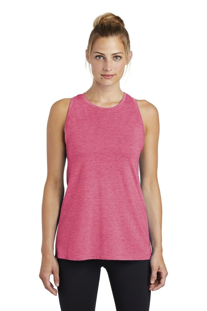 Sport-Tek LST402 Ladies PosiCharge Tri-Blend Wicking Tank in 