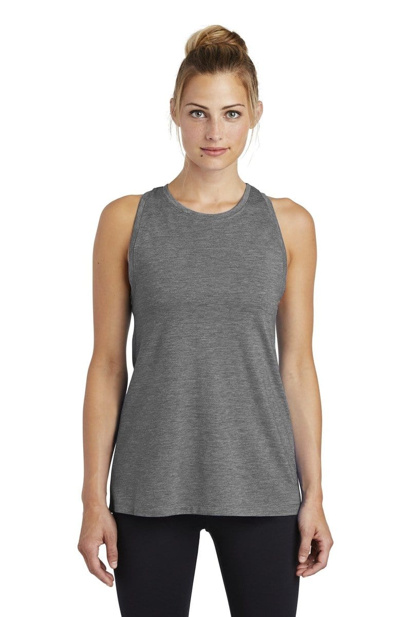 Sport-Tek LST402 Ladies PosiCharge Tri-Blend Wicking Tank in 