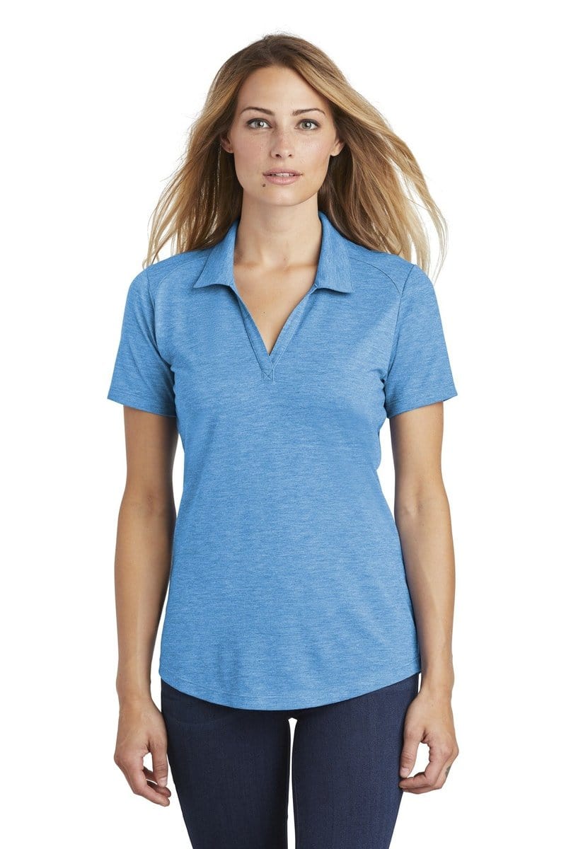 Sport-Tek LST405 Ladies PosiCharge Tri-Blend Wicking Polo in 