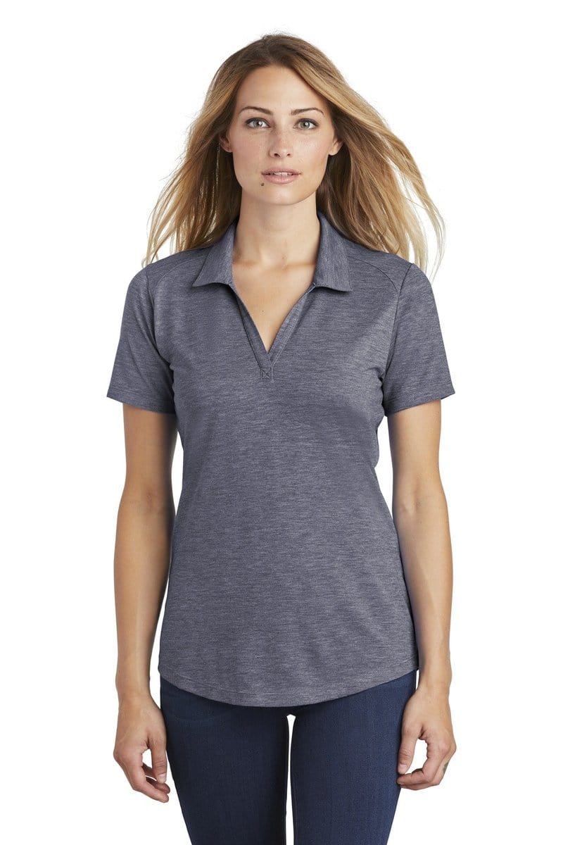 Sport-Tek LST405 Ladies PosiCharge Tri-Blend Wicking Polo in 