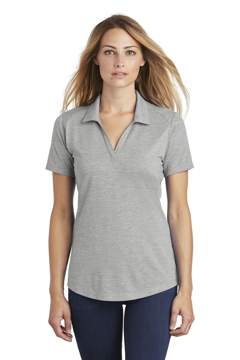 Sport-Tek LST405 Ladies PosiCharge Tri-Blend Wicking Polo in 
