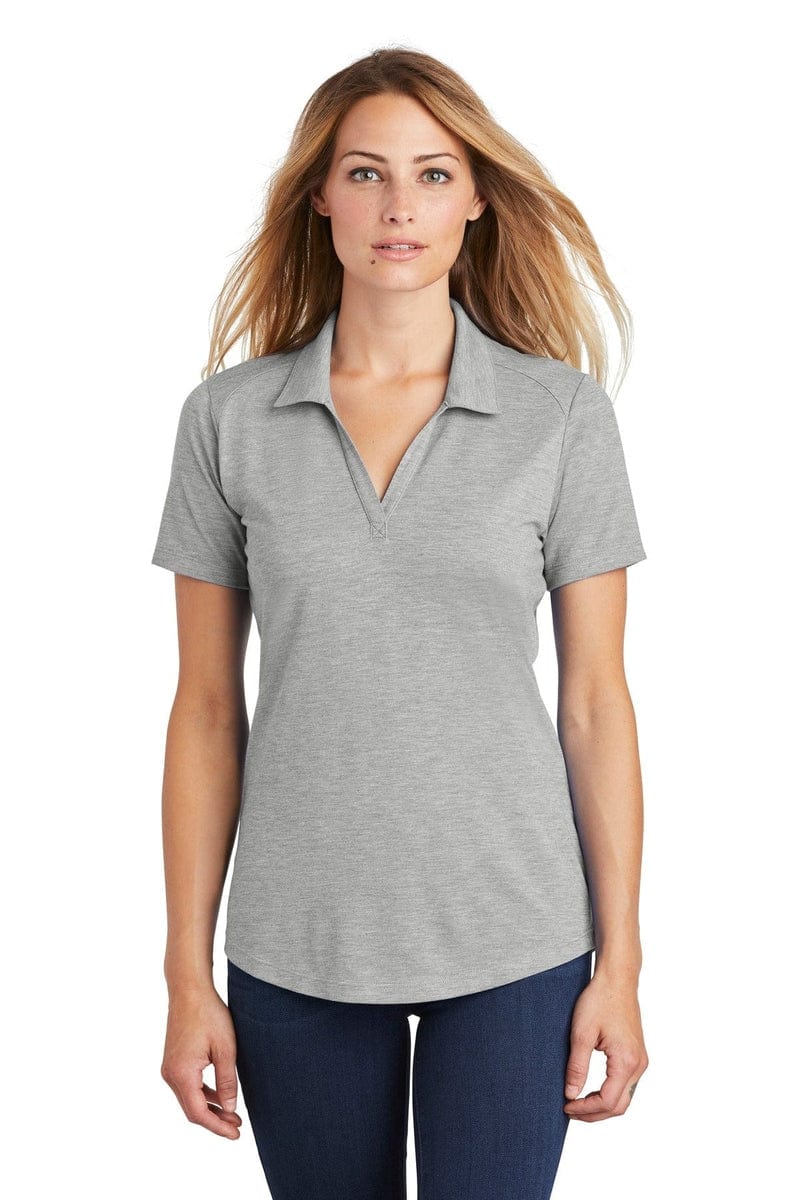 Sport-Tek LST405 Ladies PosiCharge Tri-Blend Wicking Polo in 