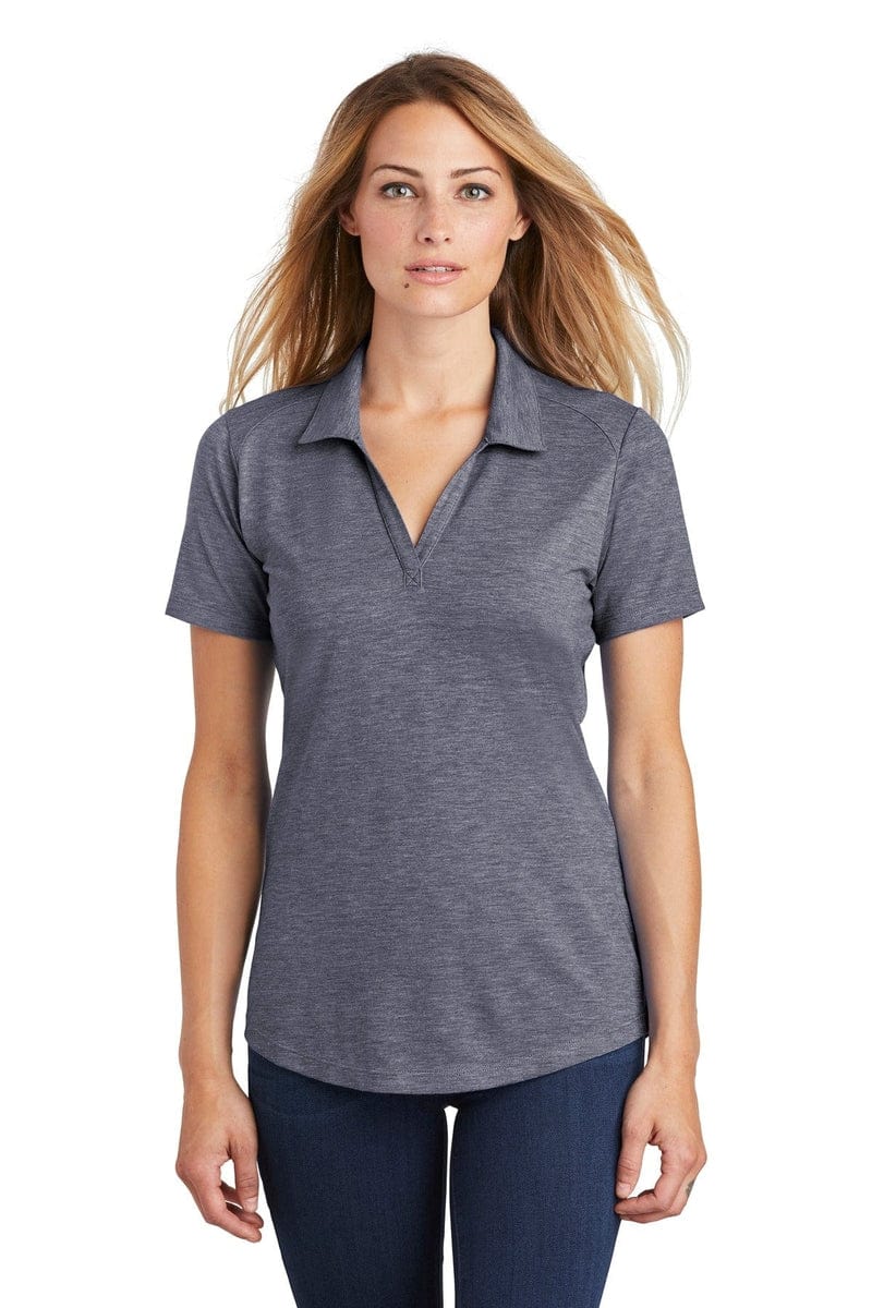Sport-Tek LST405 Ladies PosiCharge Tri-Blend Wicking Polo in 