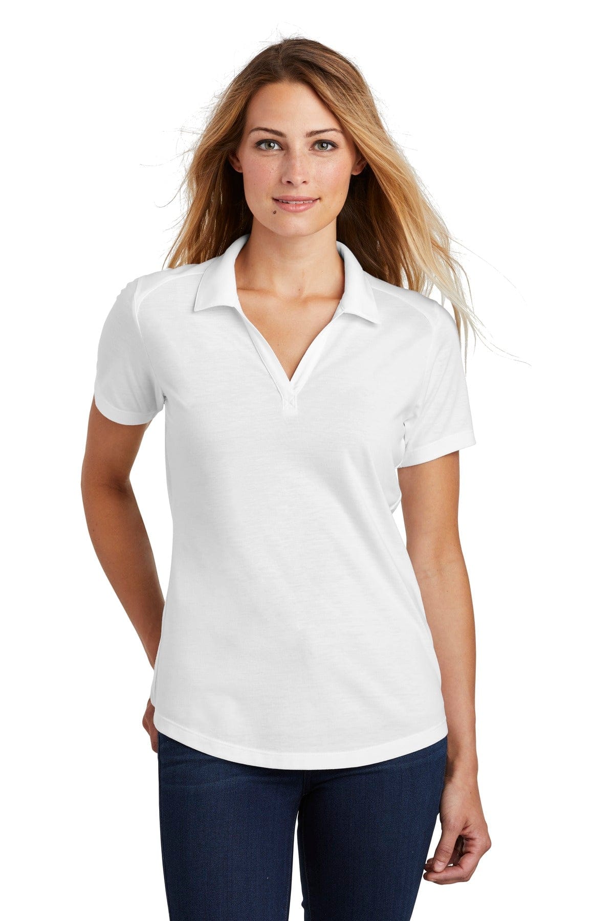 Sport-Tek Polos/Knits Sport-Tek LST405 Ladies PosiCharge Tri-Blend Wicking Polo