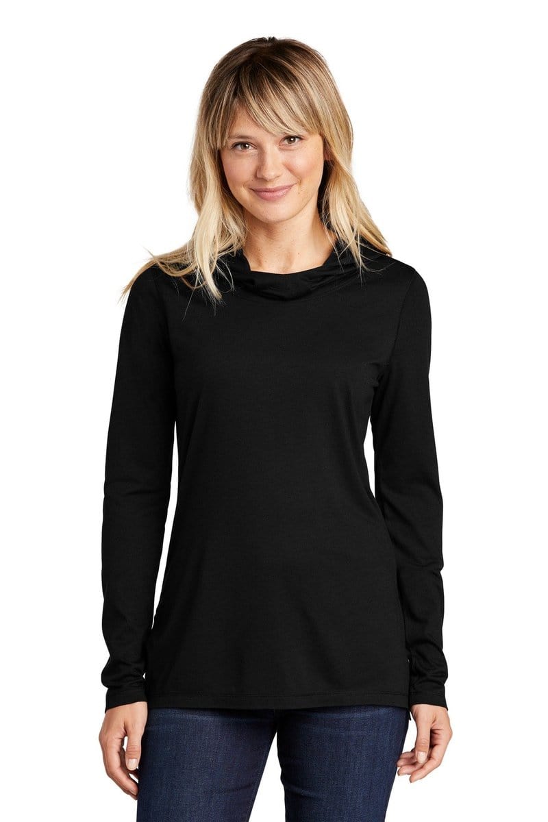 Sport-Tek LST406 Ladies PosiCharge Tri-Blend Wicking Long Sleeve Hoodie in 