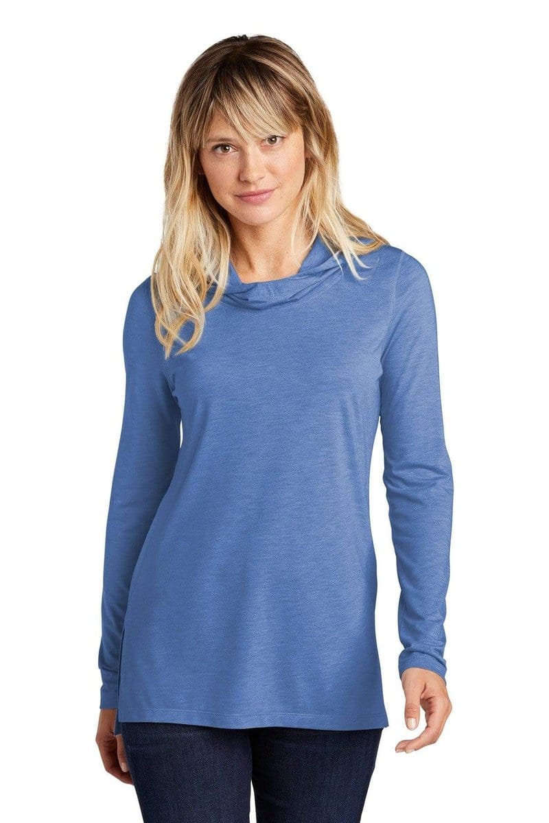 Sport-Tek LST406 Ladies PosiCharge Tri-Blend Wicking Long Sleeve Hoodie in 