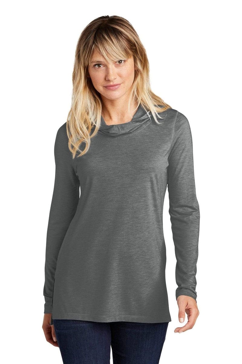 Sport-Tek LST406 Ladies PosiCharge Tri-Blend Wicking Long Sleeve Hoodie in 