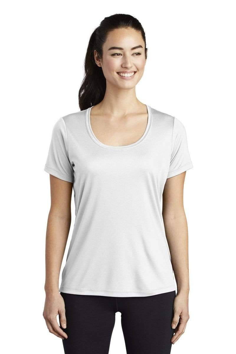 Sport-Tek LST420 Ladies Posi-UV Pro Scoop Neck Tee in 