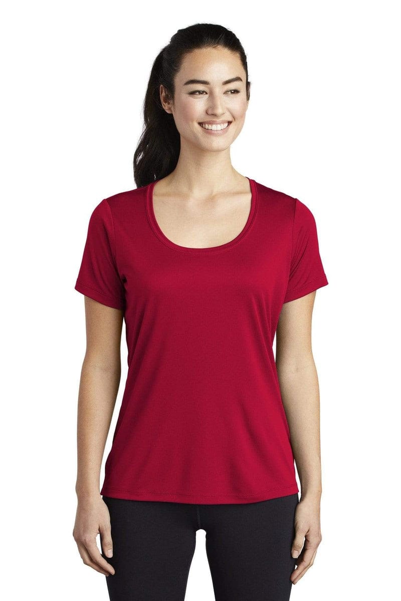 Sport-Tek LST420 Ladies Posi-UV Pro Scoop Neck Tee in 