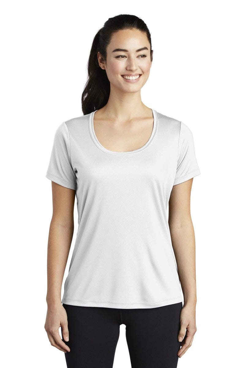 Sport-Tek LST420 Ladies Posi-UV Pro Scoop Neck Tee in 