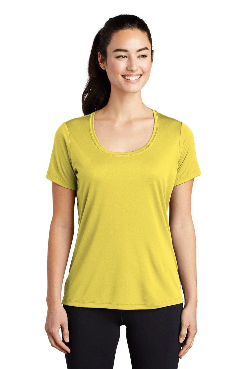 Sport-Tek LST420 Ladies Posi-UV Pro Scoop Neck Tee in 