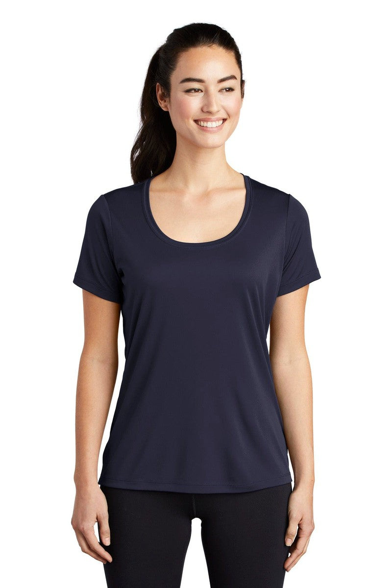 Sport-Tek LST420 Ladies Posi-UV Pro Scoop Neck Tee in 