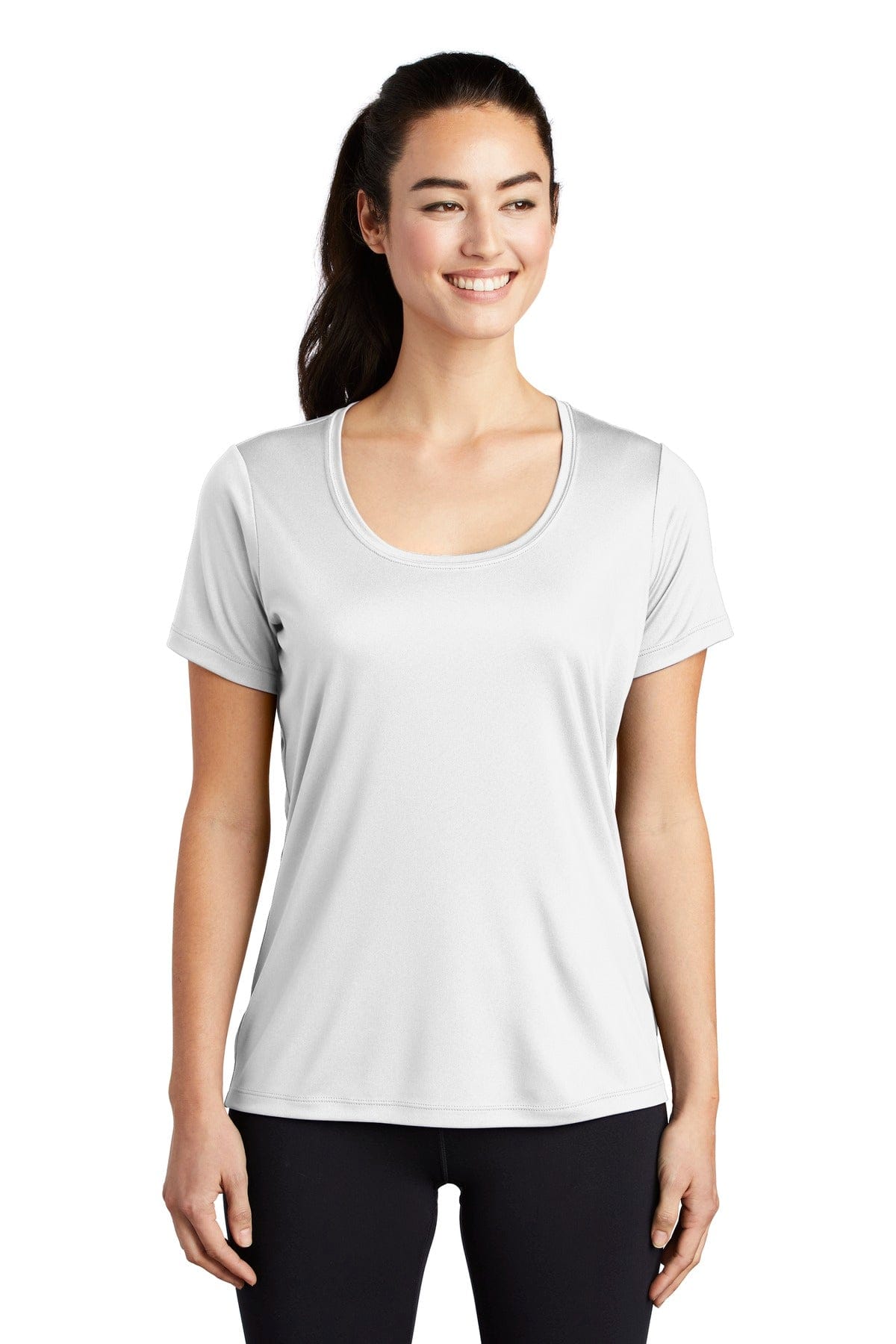 Sport-Tek LST420 Ladies Posi-UV Pro Scoop Neck Tee in 