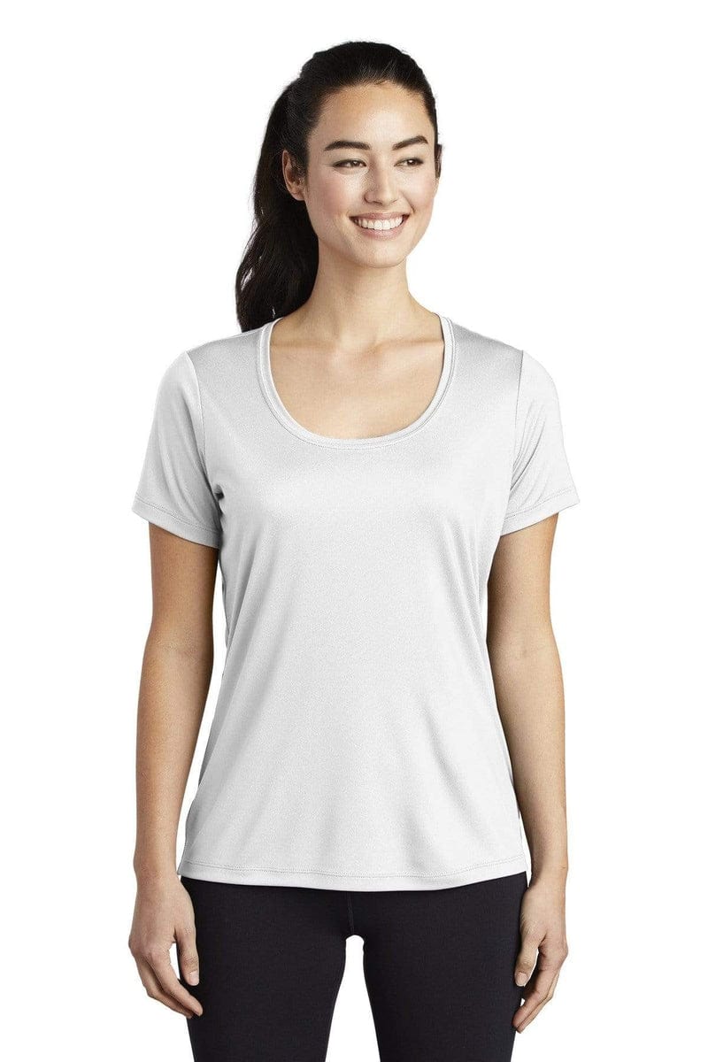 Sport-Tek LST420 Ladies Posi-UV Pro Scoop Neck Tee in 