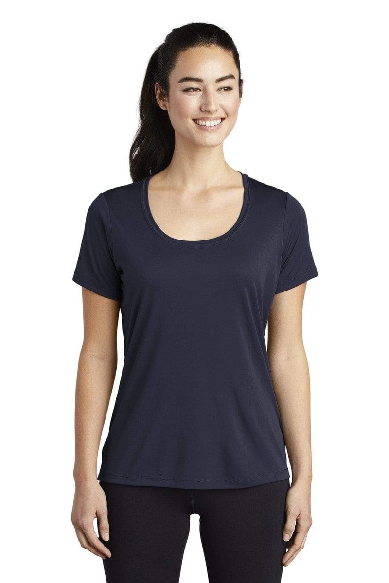 Sport-Tek LST420 Ladies Posi-UV Pro Scoop Neck Tee in 