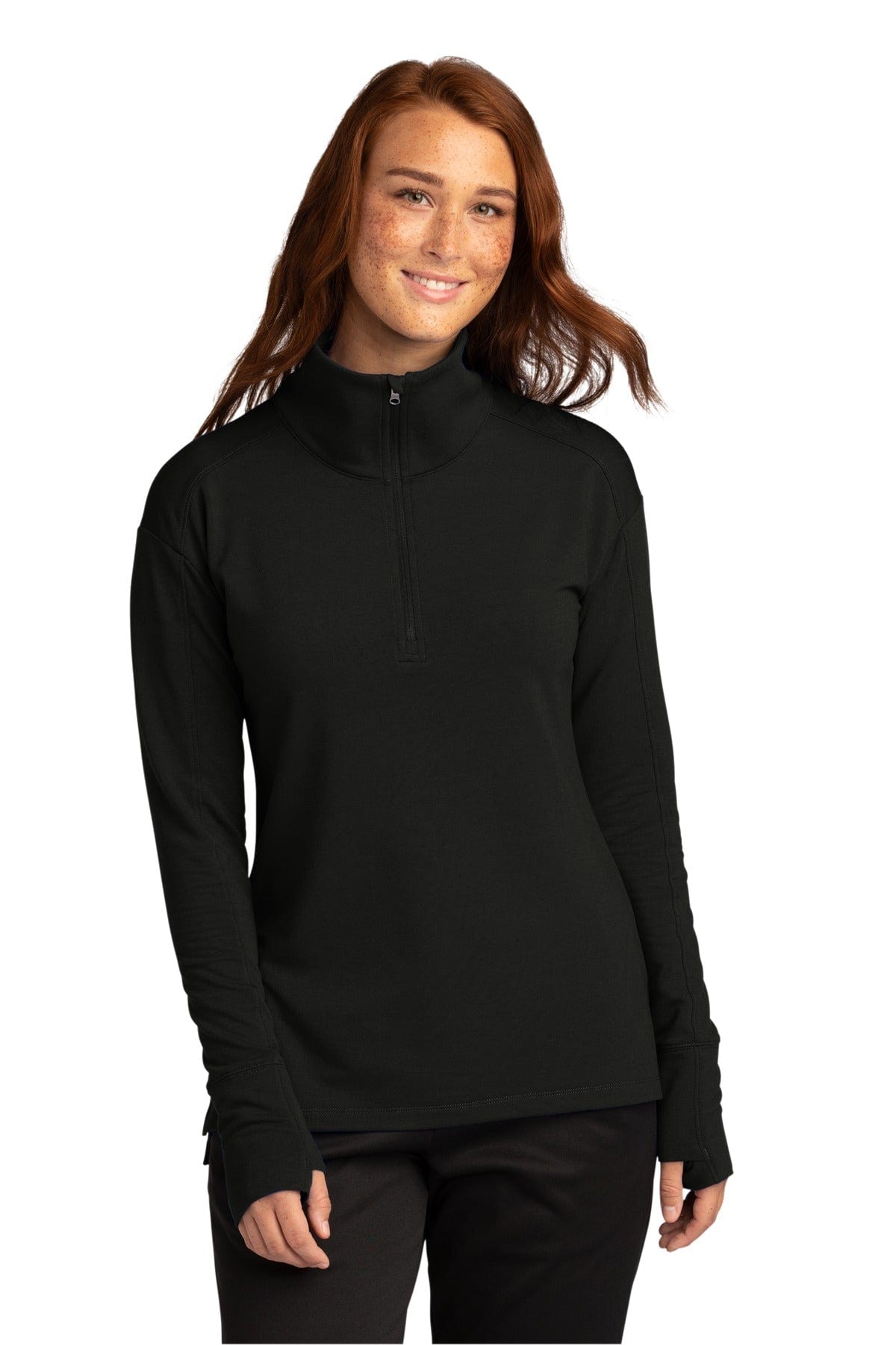 Sport-Tek LST561 Ladies Sport-Wick Flex Fleece 1/4-Zip in 