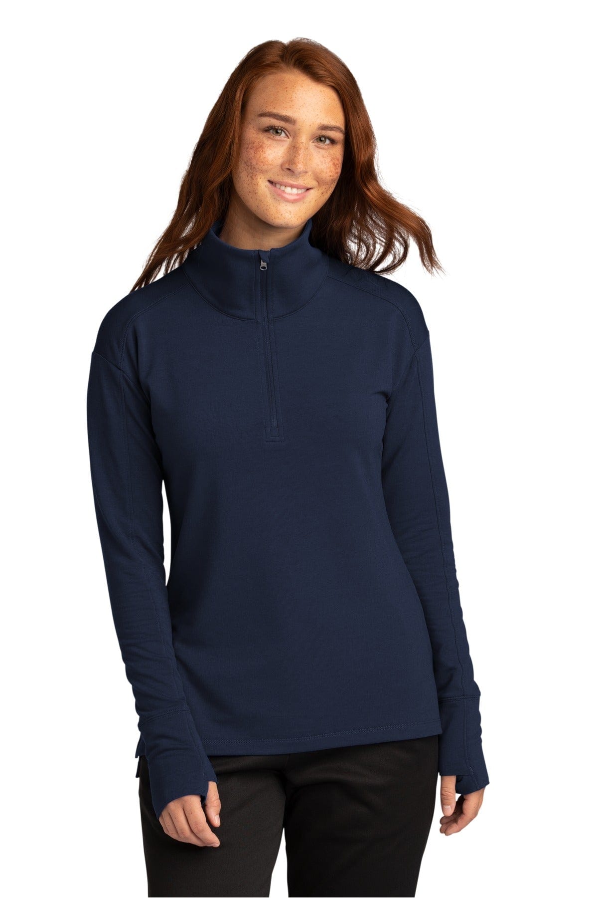 Sport-Tek LST561 Ladies Sport-Wick Flex Fleece 1/4-Zip in 