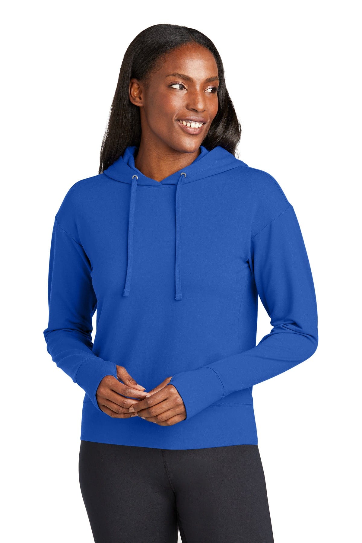 Sport-Tek LST562 Women's Sport-Wick Flex Fleece Pullover Hoodie in True Royal