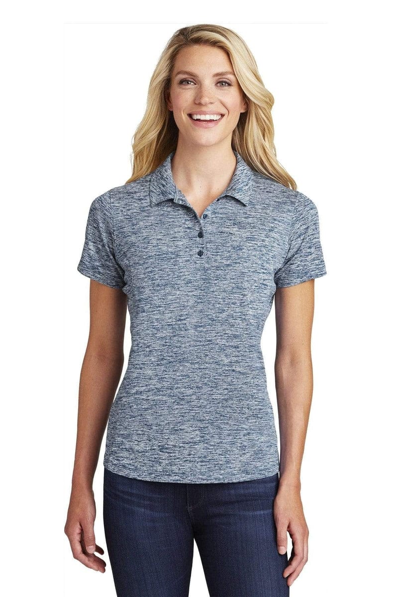Sport-Tek LST590 Ladies PosiCharge Electric Heather Polo in 
